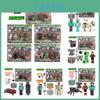 Decorações de Bolo Bloco de Construção Creeper Minecraft Para Festas de Aniversário Figurinas de Plástico de Qualidade Premium
