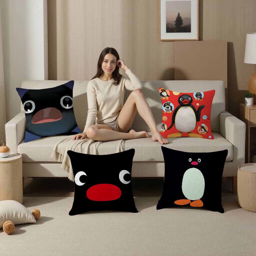 Cartoon Niedlich Pingu Pinguin Anime Kissenbezug Sofa Kissenbezug Heim Zimmer Dekoration Kinder Geschenk