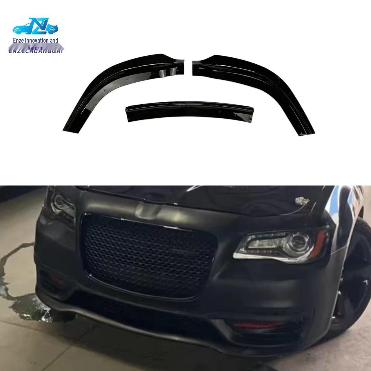 Chrysler 300C Глянцево-черный Передний сплиттер Трехкомпонентный комплект обвеса Chrysler 300C Front Lip (Gloss Black)