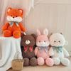 Cute Rabbit Cartoon Fox Sheep Plush Dolls With Pp Cotton For Kids Room Decor