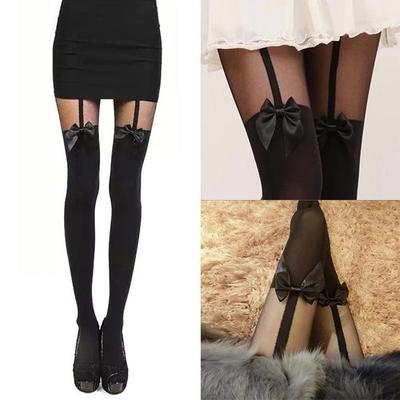 Women Sexy Lace Top Sheer Stay Up Thigh High Stockings Pantyhose