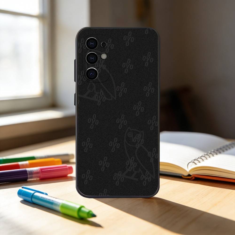 D-Drake OvO OWL Phone Case For Samsung S25,S24,S21,S22,S23,S30,Ultra,S20,Plus,Fe,Note,10,9,5G Black Cover
