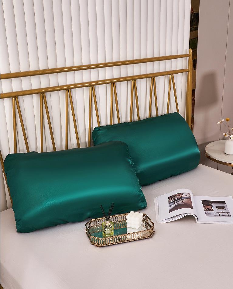 Imitation Silk Elastic Band Satin Pillowcase - Multi-color Options Available