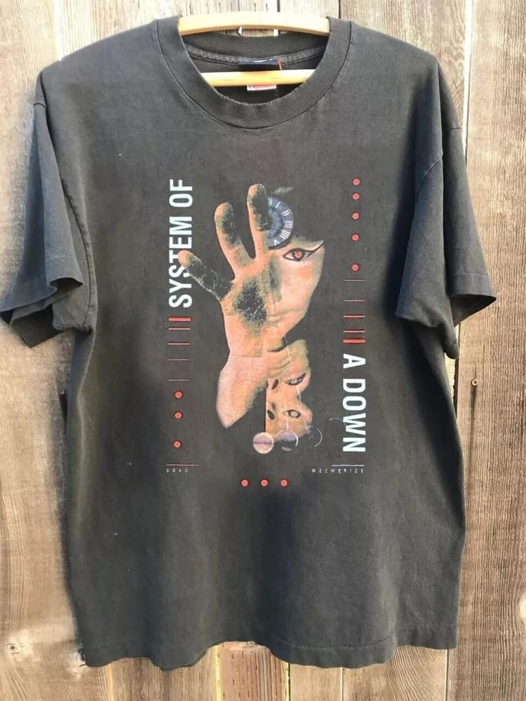 

Футболка унисекс System Of a Down, базовый стиль, угольный цвет, 90-е, репринт, размеры S-5XL XL