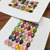 Multi-Tourmaline Rose Cut Gemstone Lot: Faceted Tourmaline Stone For Jewelry Making, ( 6 To 10 Mm )