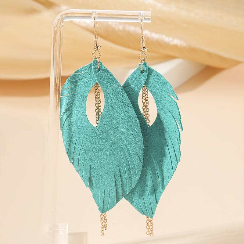 Retro Mori Style Fresh Leaf Earrings - Japanese & Korean Inspired Ear Accessories