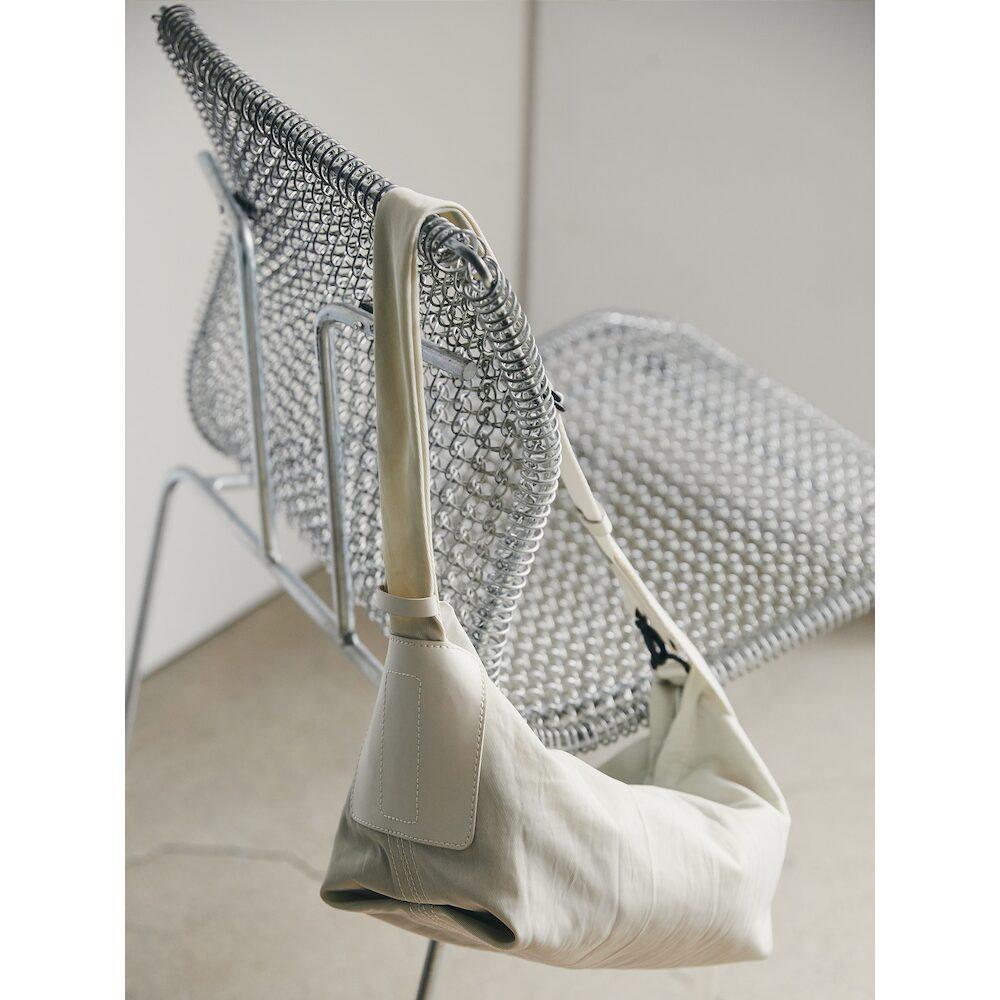 Beanpole Accessory Less Bag_2 Small Fabric Crossbody Bag Light Gray