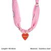 Handmade Twisted Rope Print Bandana Necklace Light Luxury Stainless Steel Shells Beach Wind Pendant Women Jewelry Gift