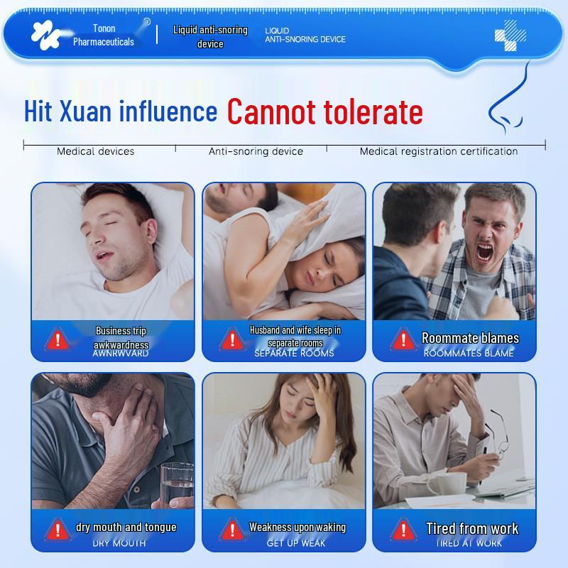 Tuoneng Snore-Stop Spray: Instant Anti-Snoring Solution for Men & Adults