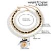 3pcs/set Fashion Jewelry Multilayer Imitation Pearl Beaded Necklace Punk Big Love Heart Pendant Chain Grunge Necklace Set
