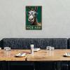 Vintage Metal Sign Oslik Donkey Wall Art for Kitchen Bar Country Home Decor