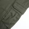 Men's Plus Size Loose Straight Pants Multi-Pocket Casual Cargo Long Pants Four Seasons Pure Cotton Mid-Waist Deep Crotch Middle-Aged and Elderly