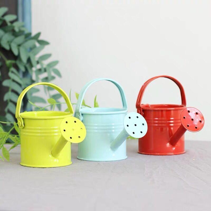 New Metal Watering Can Garden Flower Kettle Mini Small Water Spraying Pot Large Capacity For Kids Adult