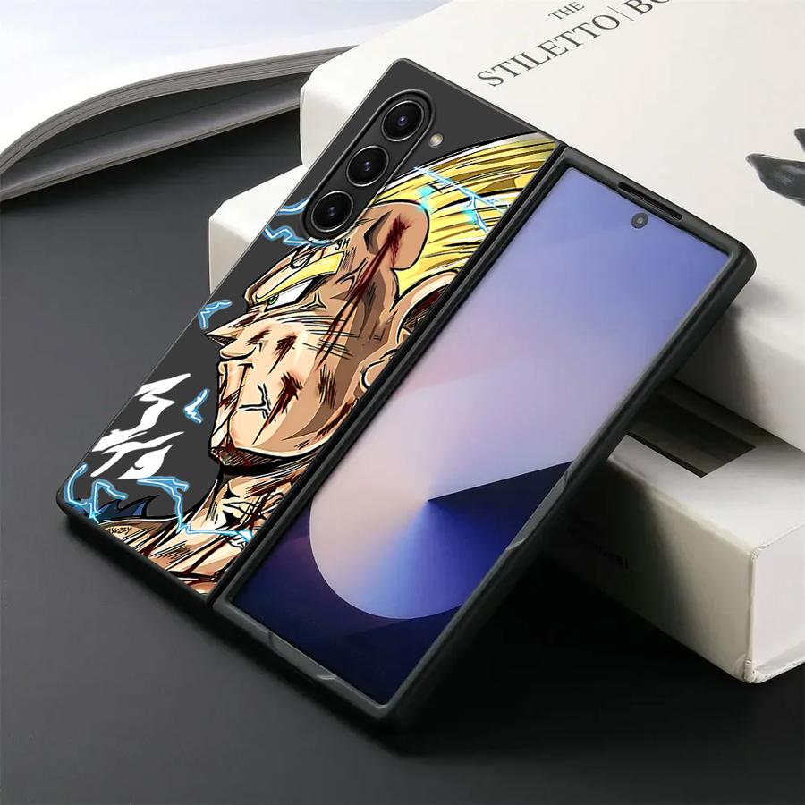 Case for Samsung Galaxy ZFold4 ZFold5 ZFold7 ZFold6 ZFold3 Z Fold 7 6 5 4 3 Back Phone Cover Anime D-Dragons B-Balls G-Gokus