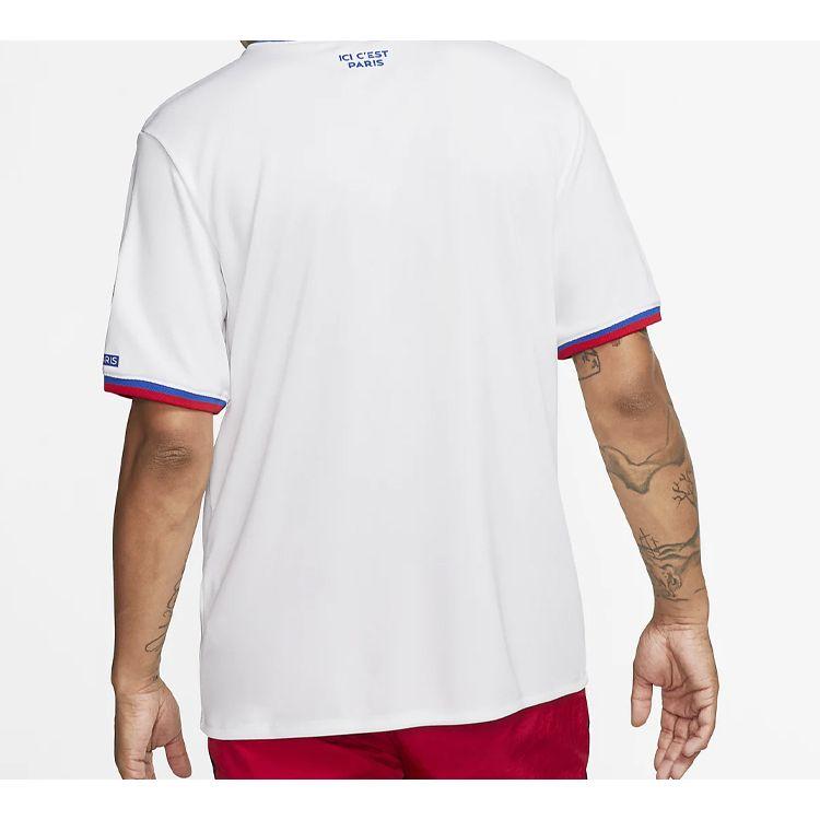 Jordan Paris Saint-Germain Crest Patch Short Sleeve T-Shirt Men Tops White BQ8359-100