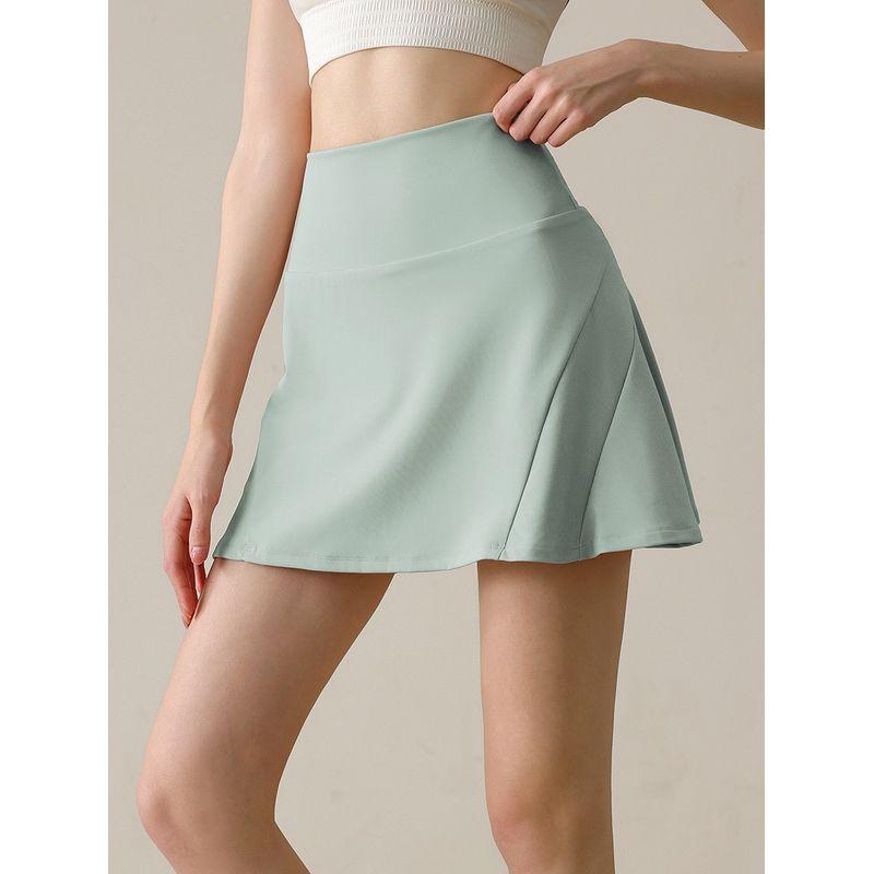 New Arrival Nylon Fashion Tape Sports Skirt Women's Slim Looking Yoga Skirt Running Training Yoga Tennis Pants Skirt Summer