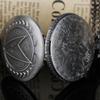 10pcs/lot Wholesale Steampunk Classic Intricate Star Emblem Engraving Quartz Movement Chain Pocket Watch Unisex Necklace Gift