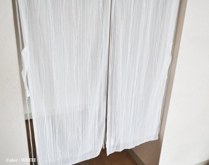 Made In Layered Curtain with Delicate Lace and String Wide X 170cm Product Japan, Double-Layered (85cm Long), White, Number 22048-170-wh