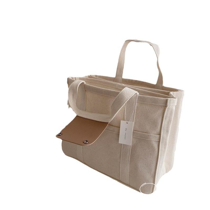 Multifunctional Mother & Baby Canvas Shoulder Bag - Korean Style Fashion Stroller Bag