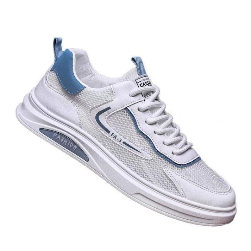 New Summer Little White Board Shoes Breathable Mesh Hollow Mesh Mesh Sports Casual Wear-resistant Shoes Men's Trendy Shoes