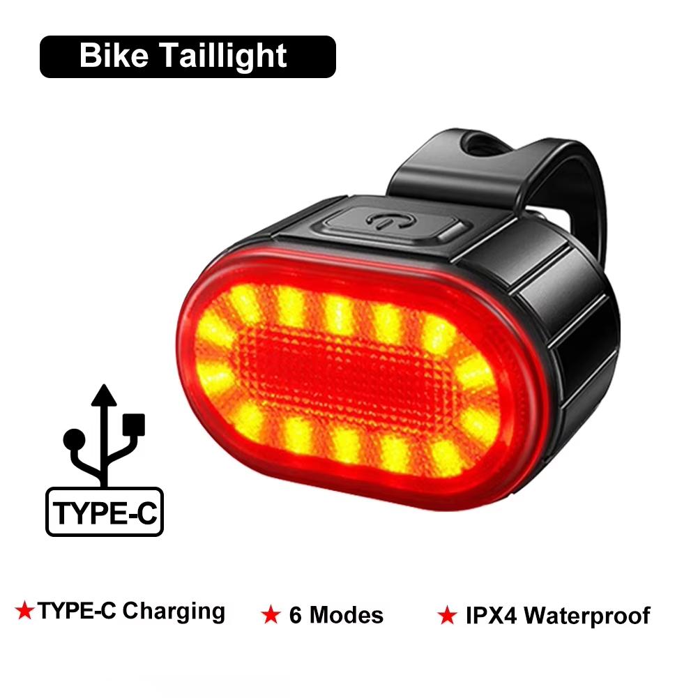 

USB Rechargeable T6 LED Bike Light 6 Modes Front MTB Bicycle Headlight Flashlight Cycling Lamp for Night Riding Safety