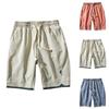 Men's Summer Color Loose Laced Comfortable Casual Shorts Beach Pants