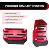 2 PCS Automatic Transmission Pedal Covers, Non-slip Car Pedal Covers, Alloy Gas and Brake Pedals Replacement Kit, Universal for Most Cars SUVs ATVs