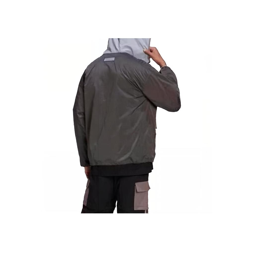 Adidas Zipper Comfortable Sports Long Sleeve Jacket Men Jacket Gray GN3344