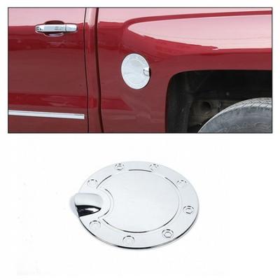 Chrome Fuel Filler Tank Gas Cap Cover Trim for Chevy Silverado GMC Sierra 14-18