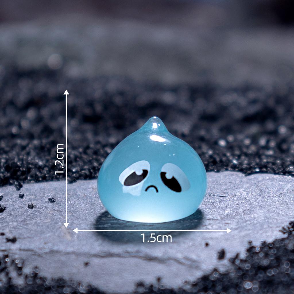 Outdoor Courtyard Gardening Decoration Luminous Water Drop Elf Diy Decoration Accessories Mini Car Desktop Small Ornaments