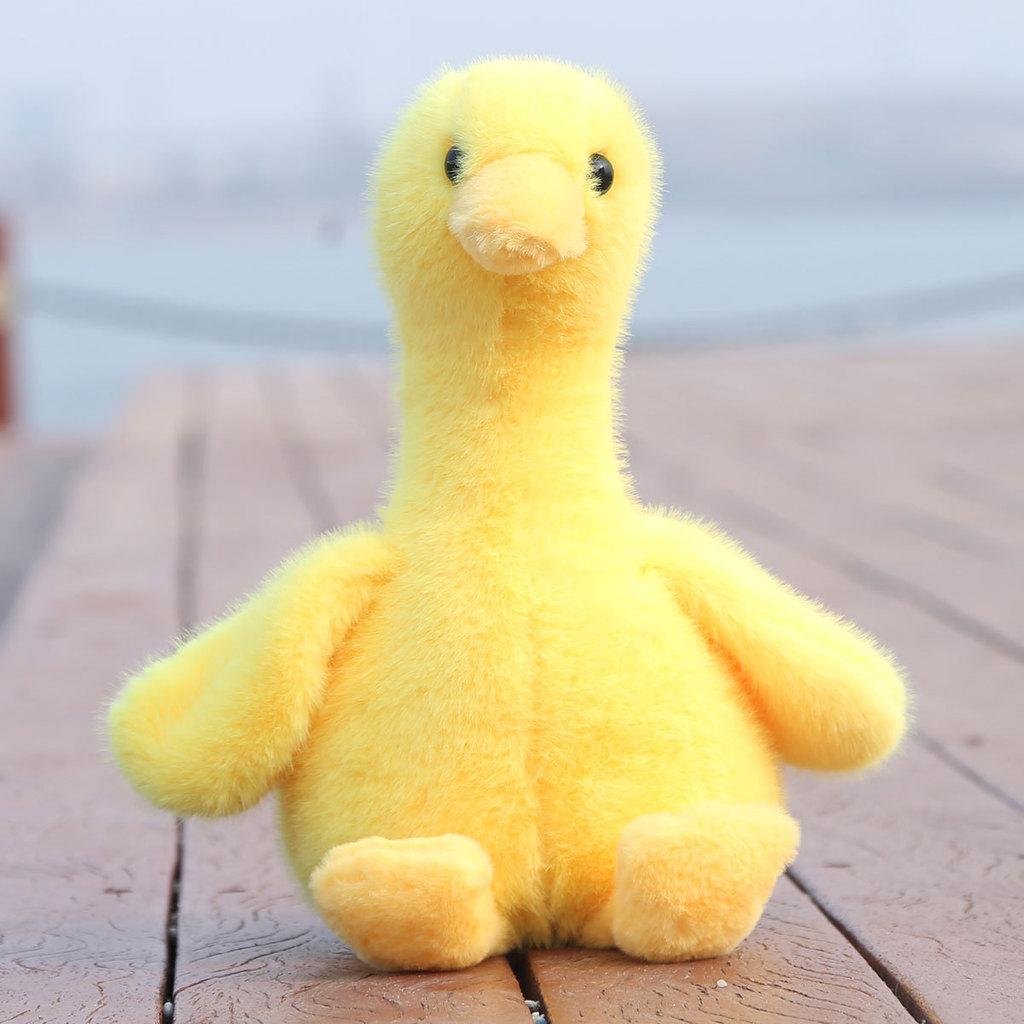 Cute White Duck Plush Toy With Pp Cotton Filling For Kids Gift And Bedroom Decor