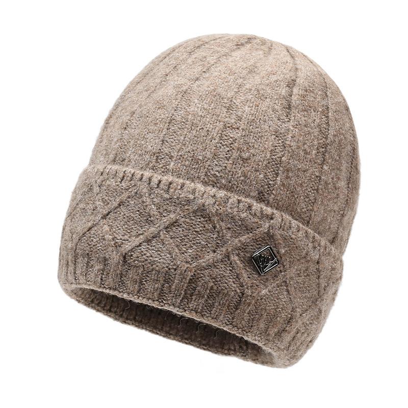 Wool Hat Men's Outdoor Hat Warm Hat British Style Knitted Hat