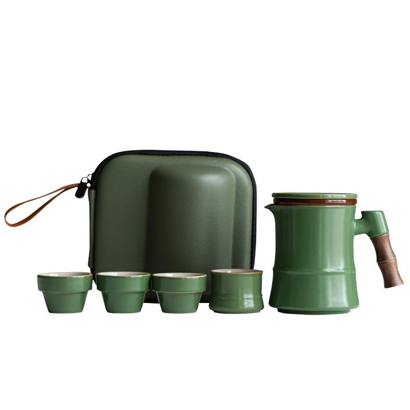 Gaosheng Travel Kung Fu Teacup Tea Set High-end Business Commemorative Gift Box for Leaders