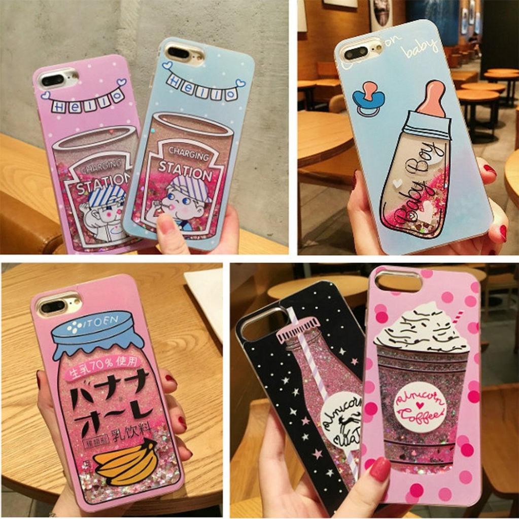 Unicorn Ice Cream Perfume Bottle Pattern Phone Cases For Iphone 6 6s 7 8 Plus