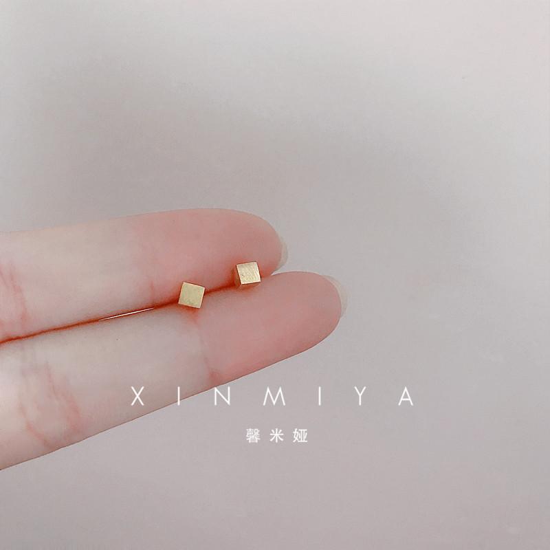 Gold Color Silver Plated Mini Butterfly Heart Stud Earrings For Women Cartilage Helix Tragus Piercing Jewelry Gift