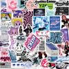 53PCS Y2K Girls VSCO 90s Harajuku Style Vintage Stickers Cute Aesthetic Decal Diary Motorcycle Laptop Scrapbook Toy Sticker