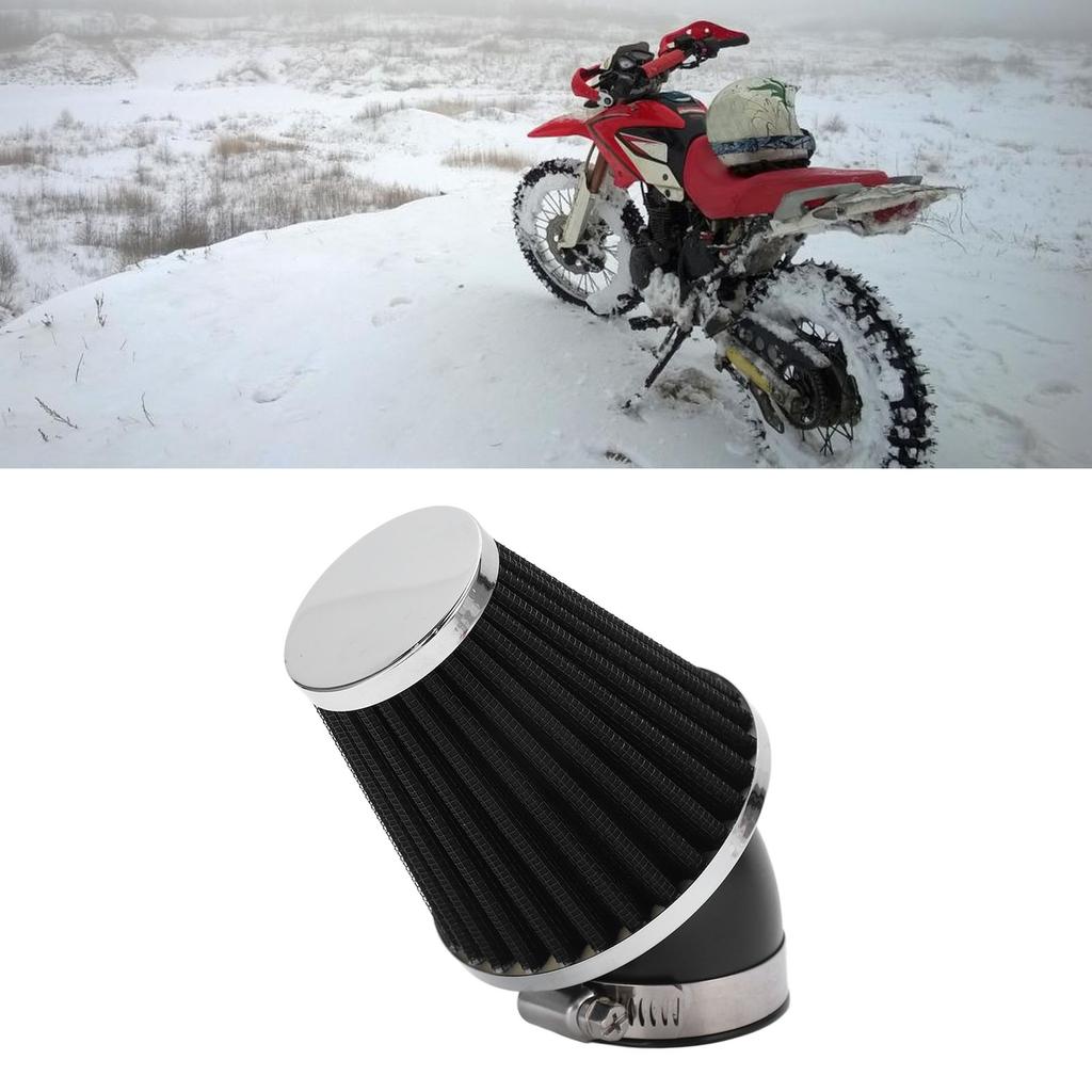   Filter 45 Degree Engine Bend Cone Tuning Cleaner 48mm Inner Diameter for Motorcycle ATV Pit Bike   Bike