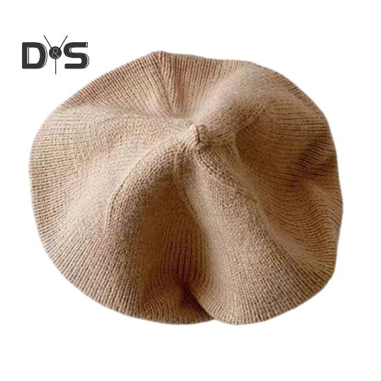 

Детская шапка художника, цветная вязаная эластичная, сохраняющая тепло, нескользящая, вязаная шапочка, детский вязаный берет, однотонная осенне-зимняя шапка, берет для улицы хаки