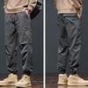 Nuovi Jeansalls Americani alla Moda per Primavera e Autunno Pantaloni Larghi da Uomo Monocolore Casual Taglia Grande Pantaloni Sportivi da Uomo
