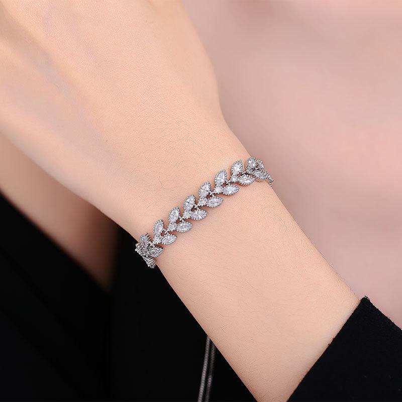 Environmentally Friendly Copper Exquisite New Wheat Ear Bracelet, Female Niche Design, High-end Rural Style Jewelry