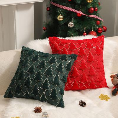 New Christmas Throw Pillow Cover Christmas Tree Home Sofa Cushion Cushion Holiday Decoration Cushion Cover
