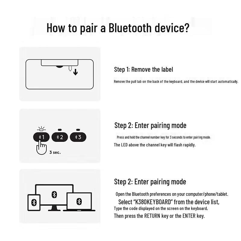 Logitech K380 Multi-Device Bluetooth Keyboard