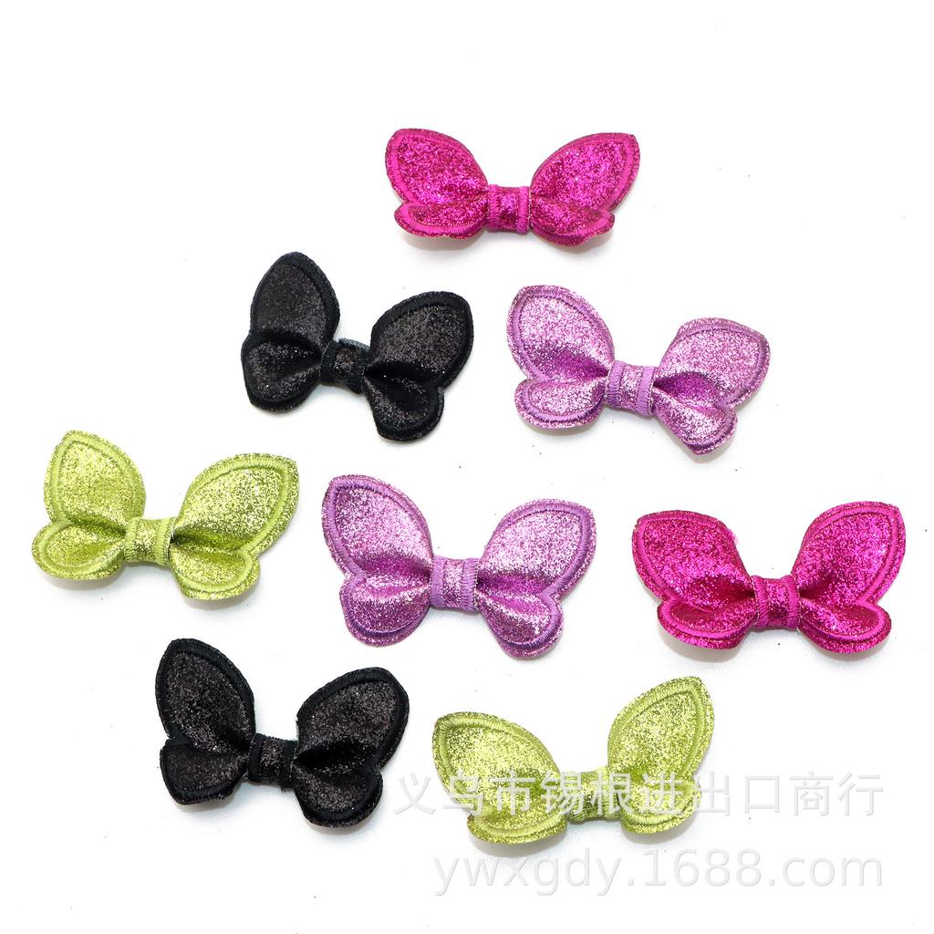Multicolor Glitter 3D Bow Hair Accessories for Girls - Headbands, Gift Box Decorations & Small Flowers.