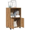 VidaXL Armoire à roulettes chêne artisanal 55x40x91 cm bois ingénierie, classeur, armoire de classement pour maison, 853190