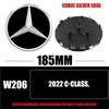 For Benz W2063D 185MM 205MM Front Grille Star Logo Emblem Badge Auto Accessories For Mercedes-Benz C/B/E Class W206 W253 W213 GLC GLE V Class