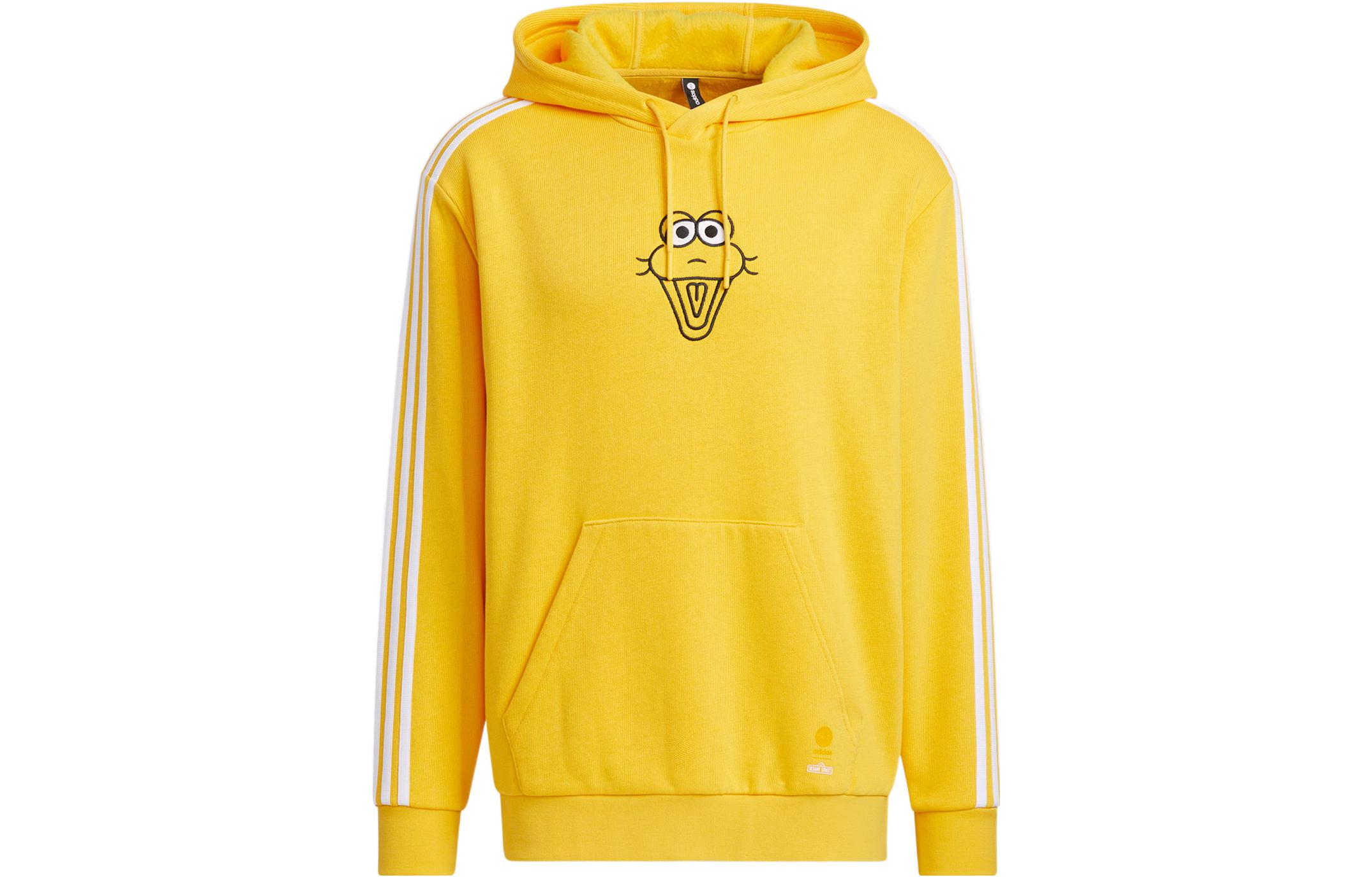 Adidas Neo X SESAME STREET Sweatshirts Unisex Yellow Hooded Thickened Regular HD7301 L