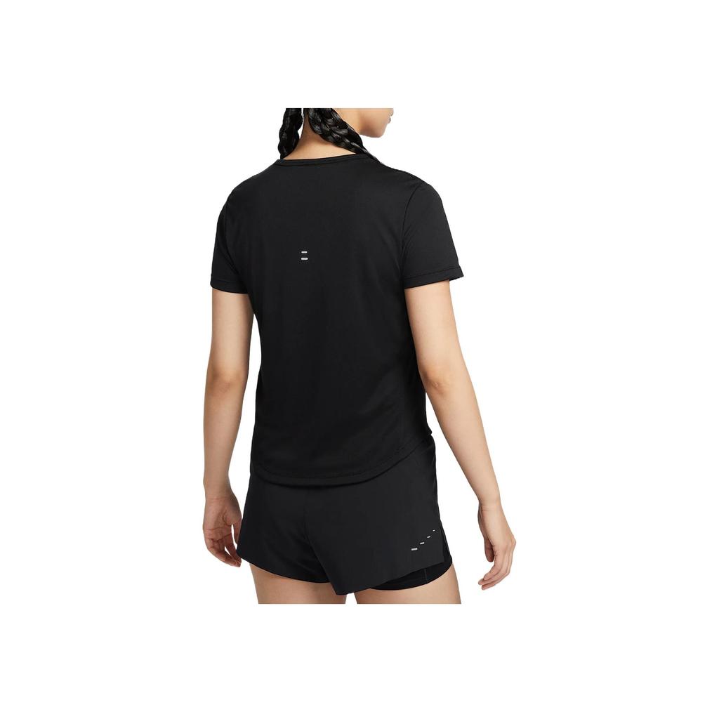 Nike Dri-Fit Tempo Atmungsaktiv Schnelltrocknend Langlebig Weich Kurzarm T-Shirt Damen Oberteile Schwarz HQ0649010