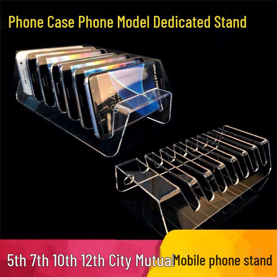 Transparent Acrylic Multi-Port Mobile Phone Charging Stand & Holder