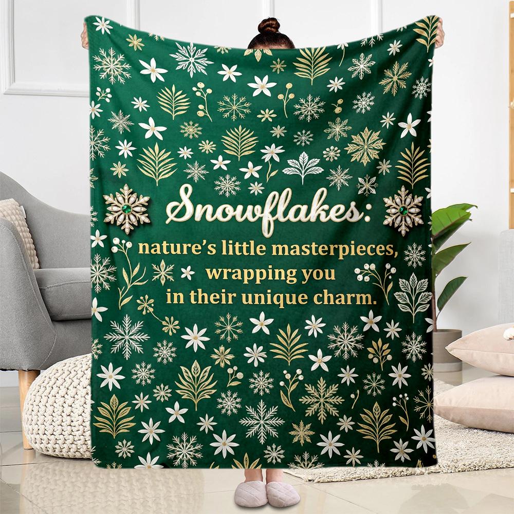 Winter Wonderland Snowman Flannel Blanket-Soft and Suitable for Sofas,Beds,Offices,Travel,All Seasons,Great Gift for Holidays and Birthdays.
