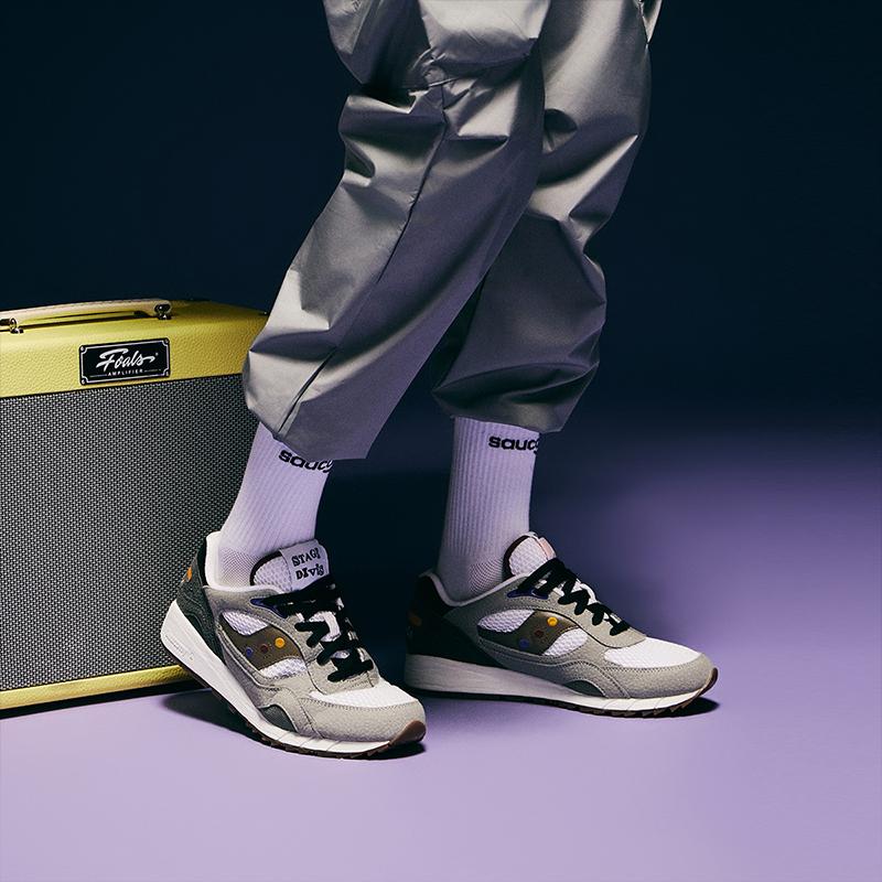 SAUCONY Shadow 6000 Comfortable Non-Slip Durable Low-Top Running Shoes Unisex Running Shoes Gray White S70903-3